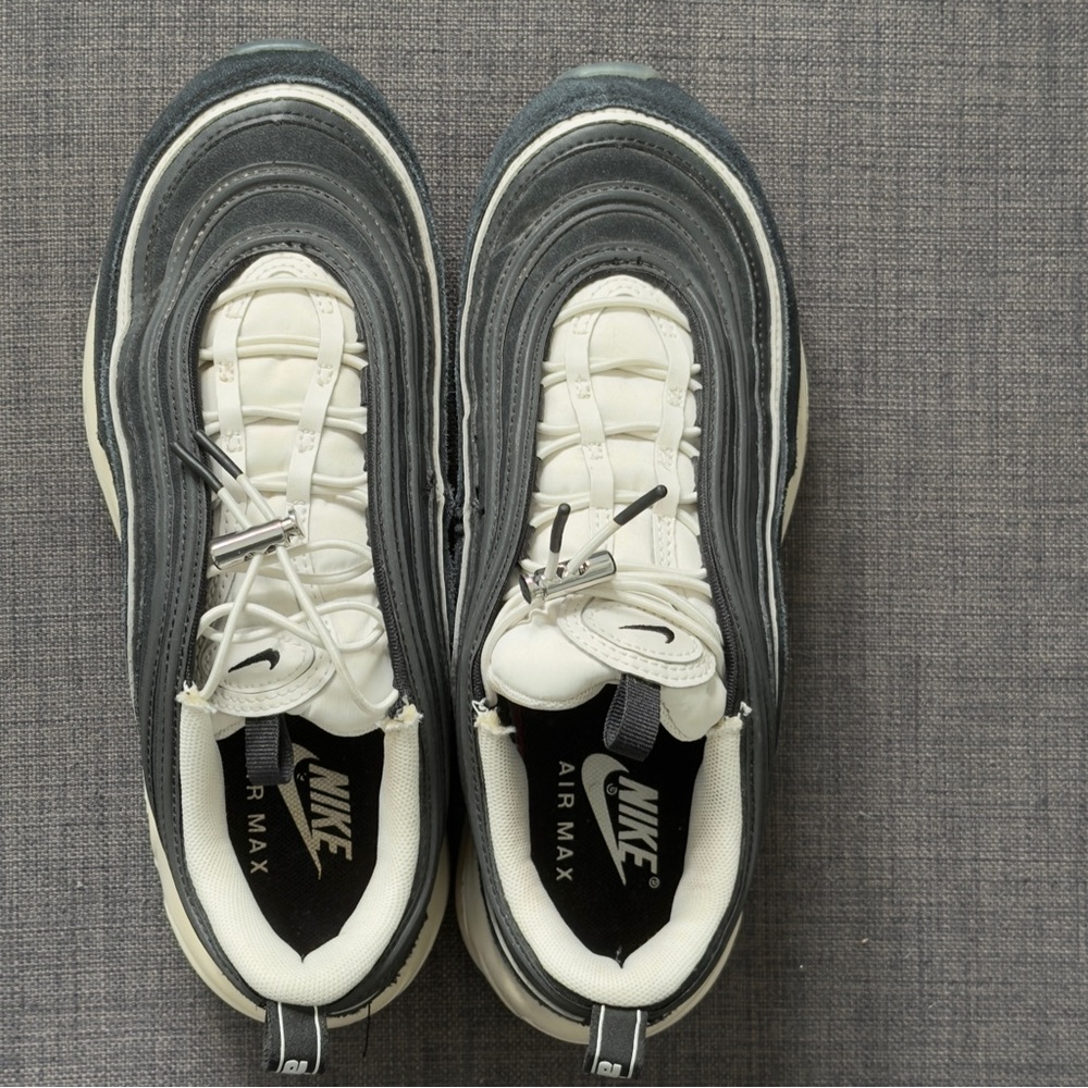 Nike Air Max Charcoal and Cream Sneakers